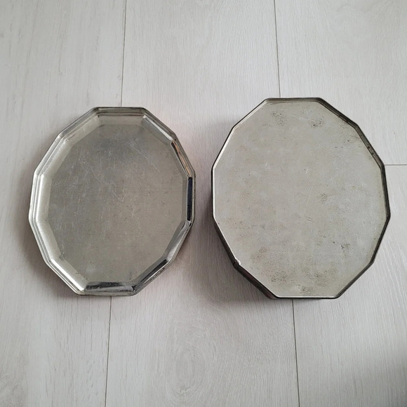 Vintage Tin Harry Vincent Biscuit Blue Bird Confectionery Tin Box w Roses Floral - Picture 5 of 6